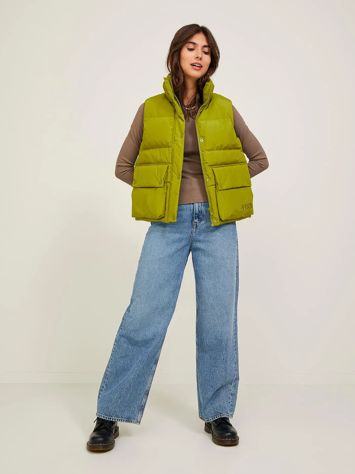 JJXX | Daunensteppgilet JXCARLA | grün